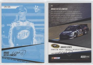 2014 Press Pass Color Proof Cyan /35 Brad Keselowski #20