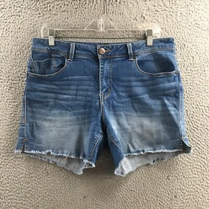 1822 Denim abgeschnittene Damenshorts 14 (eigentlich 34 x 5) blau Denim Baumwollmischung Freizeit - Bild 1 von 20