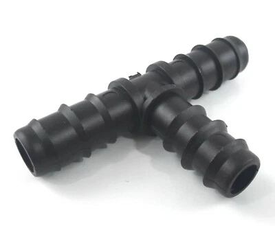 BRADAS Raccordo tubo gocciolante "T" pezzo irrigazione per irrigazione a goccia 16mm 100 pz