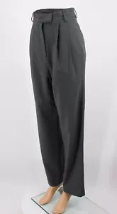 THE FRANKIE SHOP GELSO PLEATED WOMENS TROUSERS UK 6 EU XS CHARCOAL GREY RRP£165 - Picture 1 of 9