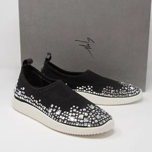 Giuseppe Zanotti Nitri Stretch Nero Sneakers - Size 39 EU (9 US) - Picture 1 of 11