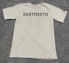 Dartmouth Co-op Adult M T-Shirt Heather Gray USA Made Spell Out Logo Front