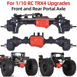 Metal Plastic Portal Axles Front+ Rear for 1/10 Traxxas TRX-4 RC Upgrades Parts - Picture 1 of 8