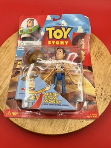Vintage 1995 Pixar Disney Toy Story Quick Draw Woody Action Figure - Picture 1 of 5