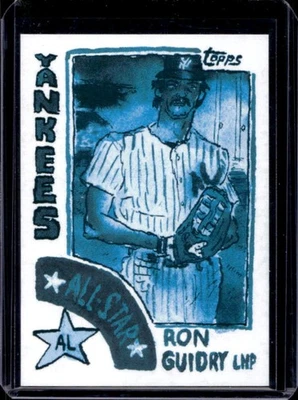 2022 Topps Spotlight 70 Andy Friedman Ron Guidry Rainbow Foil Yankees Foto 1 de 2
