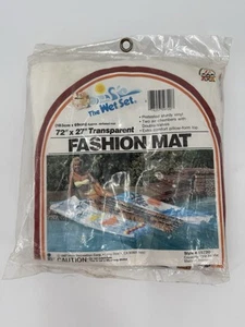 De colección 1987 Intex The WET SET Alfombra Brillante Flotador Inflable 72” x 27” Piscina Sellada - Imagen 1 de 10