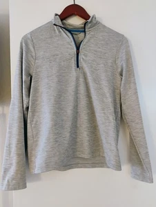 Vineyard Vines Pullover Top Womens Gray 3/4 Zip Athletic Top L - Picture 1 of 12
