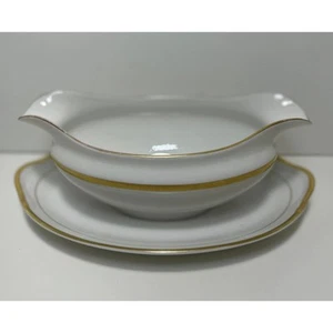 Noritake The Chaumont Gravy Boat Serving Bowl Bone China Vintage Dish - Picture 1 of 6
