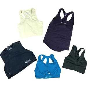 Alphalete Trainingstops 5er Paket - Tanktop, Sport BH, ärmelloses Crop Top - Bild 1 von 13