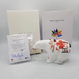 Royal Doulton Canadian 150 Anniversary Bear Limited Edition RNA 145 #035/800 - Picture 1 of 10