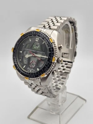 Philip Persio IPS 90AAM0606 Mens Watch Quartz Day Date Stainless Analog Digital  - Image 1 of 4