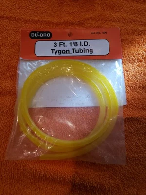 Du-Bro 3ft 1/8" ID Tygon Tubing - New Part 800 - JT25 - Image 1 of 4