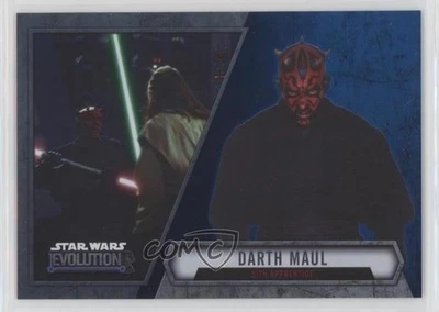2016 Topps Star Wars Evolution Blue Lightsaber Darth Maul Sith Apprentice 1k2p - Image 1 of 3