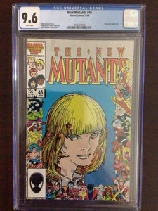 CGC 9.6 New Mutants 45 25th Anniversary Cover White Pages - Picture 1 of 3