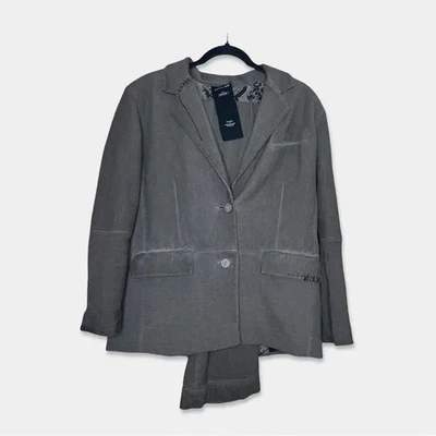 Conjunto de Traje STUDIO B3 Talla M Chaqueta S/M Pantalones Color Verde Negro Costuras Usado en Excelente Condición Foto 1 de 4