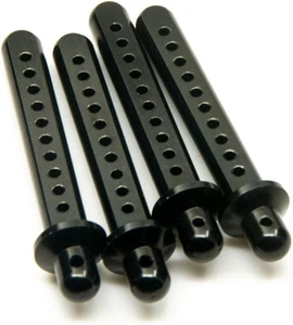 RC Crawler Cars Parts Black Aluminum Body Post Mounts 4PCS for 1:10 SCX10...  - Picture 1 of 5