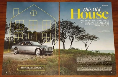 BENTLEY MULSANNE MAGAZINE ARTICLE CAR AND DRIVER ROAD TEST LUXURY SEDAN - Image 1 of 4