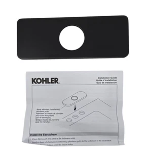 Escudo Kohler Parallel 0.833 x 6.375" L x 2.375" W negro mate OB - Imagen 1 de 8