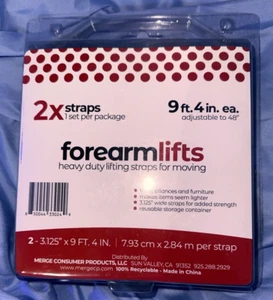 FOREARM LIFTS FORKLIFT LIFTING & MOVING STRAPS ~ HEAVY DUTY ~ NEW IN PACKAGE! - Picture 1 of 5
