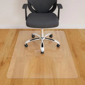 Office Chair Mat for Hardwood Floor, 55”x 35” Clear Floor Protector - Picture 1 of 7