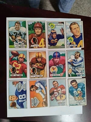1951 Bowman Football. Your Choice. Low Shipping. Updated 09/05/2025 - Image 1 of 2