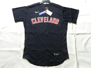 Authentic Cleveland INDIANS Flex Base Road Blue Alternate FINALSEASON Jersey 44 - Picture 1 of 2