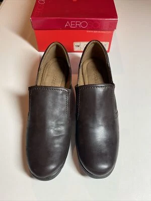 Zuecos cómodos para mujer marrón aerosoles zapatos, cancionero marrón oscuro combo 996, NUEVO Foto 1 de 4