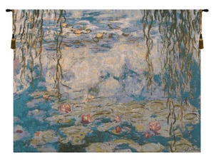 Water Lilies Les Nympheas European Tapestry Wall Hanging - Picture 1 of 5