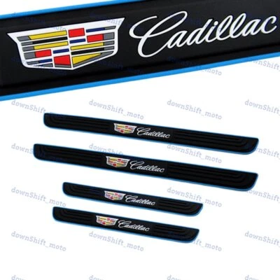 适用于凯迪拉克蓝色边框橡胶车门磨损窗盖面板踏板保护 — 第 1/4 张图片