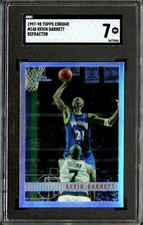 1997-98 Topps Chrome Kevin Garnett Refractor SGC 7 #148