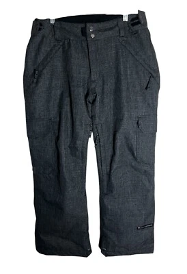 Ride Snowboards Women's Insulated Cargo Snow Pants - Size Medium gray - Image 1 of 4