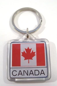 Llavero acrílico de las Cataratas del Niágara de Canadá, bandera canadiense - Imagen 1 de 2