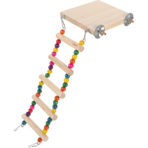  Bird Wooden Ladder Toy Parrot Toys for Small Birds Pet Platform