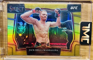 Jack Della Maddalena 2023 Panini Select UFC True GOLD Prizm /10 Octagonside RC