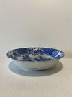 Made In Japan Bowl Dish 5" Wide x 1 1/4" Tall Abbey Wreath Pattern Blue & White