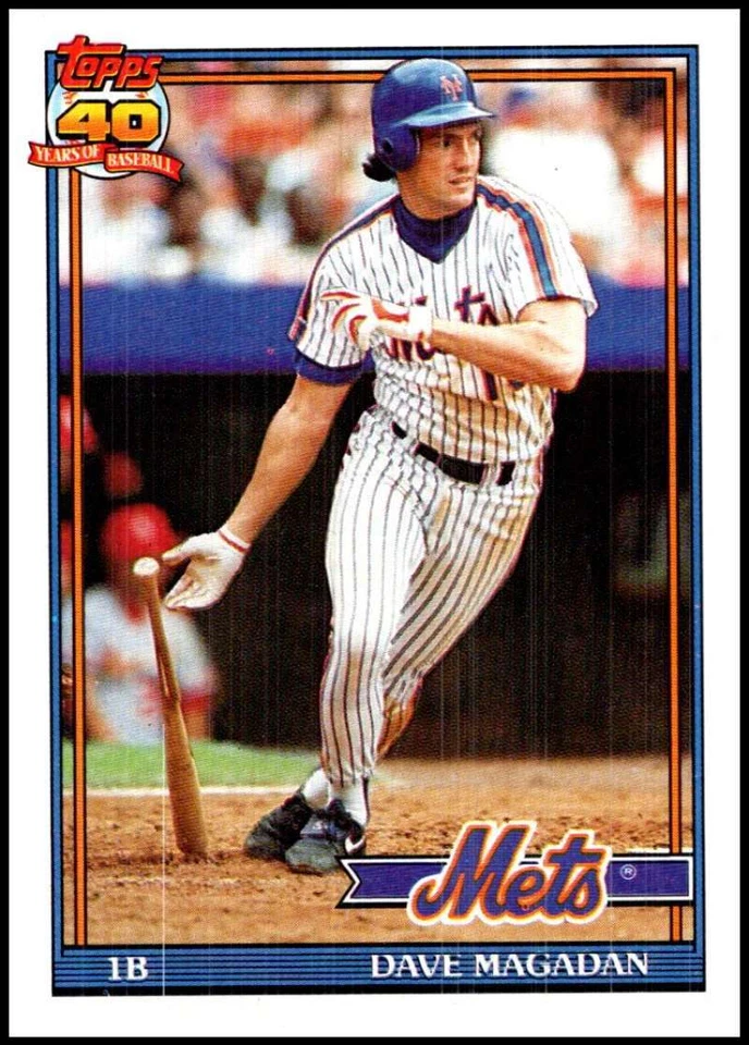 1991 Topps #480 Dave Magadan NM-MT Mets - Image 1 of 1