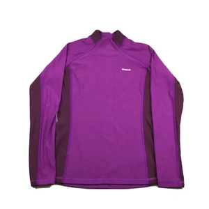 Reebok PlayDry Top Women’s Small Purple Stretch Pullover Tagless Activewear - Picture 1 of 9