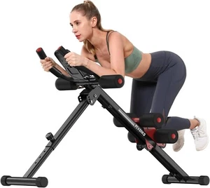 Ab Workout Equipment Adjustable Ab Machine Full Body Workout Home Gym Strength - Picture 1 of 7