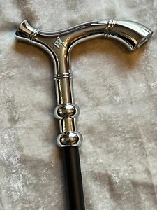 Master Mason Black Walking Cane Square Compass Freemasons Rubber Tip NEW! - Picture 1 of 6