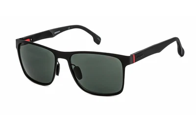 Óculos de sol Carrera 8026/s 003 qt armação preta fosca lentes verdes 57mm - Imagem 1 de 4