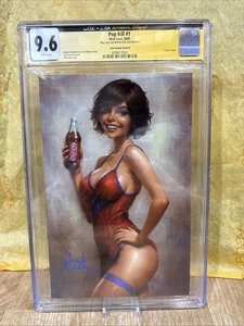 POP KILL #1 CGC 9.6 WILL JACK RED POP STORE VIRGIN VARIANT-A Signed Ss Comic - Picture 1 of 4