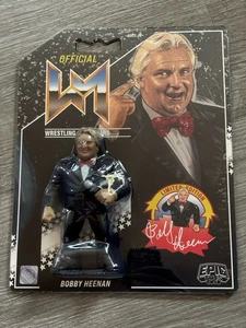 Rare Epic Toys Wrestling Retro Hasbro Bobby The Brain Heenan Figure Black - Picture 1 of 9