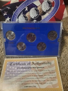 2004 Philadelphia Mint Edition State Quater Collection Proof Set with COA Box - Picture 1 of 2