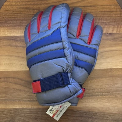 Vintage Thinsulate Gray Thermal Insulation Ski Snow Gloves Men’s Large NWT - Image 1 of 4