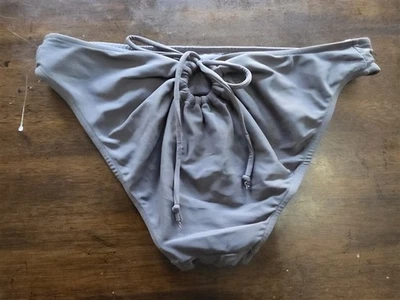 Nuevo sin etiquetas Rachel Pally S Circle Tie Back Bikini parte inferior de natación gris 124065 Foto 1 de 3