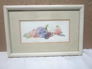 Pat Lapierre Original Signed Numbered Print, seashells, 13 x 8 1/2 inches - Picture 1 of 4