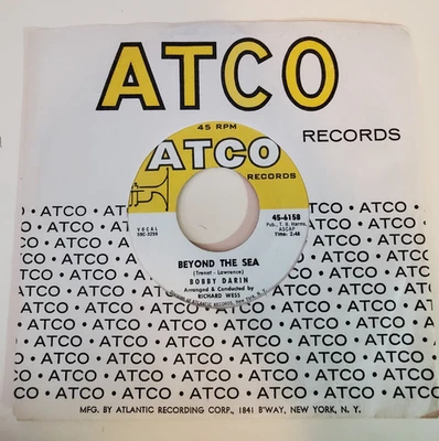 Bobby Darin BEYOND THE SEA  (ROCK 45) #6158 PLAYS VG++ Foto 1 de 4