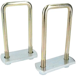 2 Pack M10 50mm x 130mm U-Bolt N-Bolt with Plates & Nuts HIGH TENSILE - Picture 1 of 4