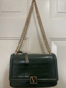 VICTORIA’S SECRET Bond Street London Green Emerald Shoulder Bag/Purse - Picture 1 of 13