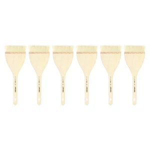 Lot of 6Pc #12 XDT Artist Hake Painting Brush Premium Goat X-Long Handle - Picture 1 of 7